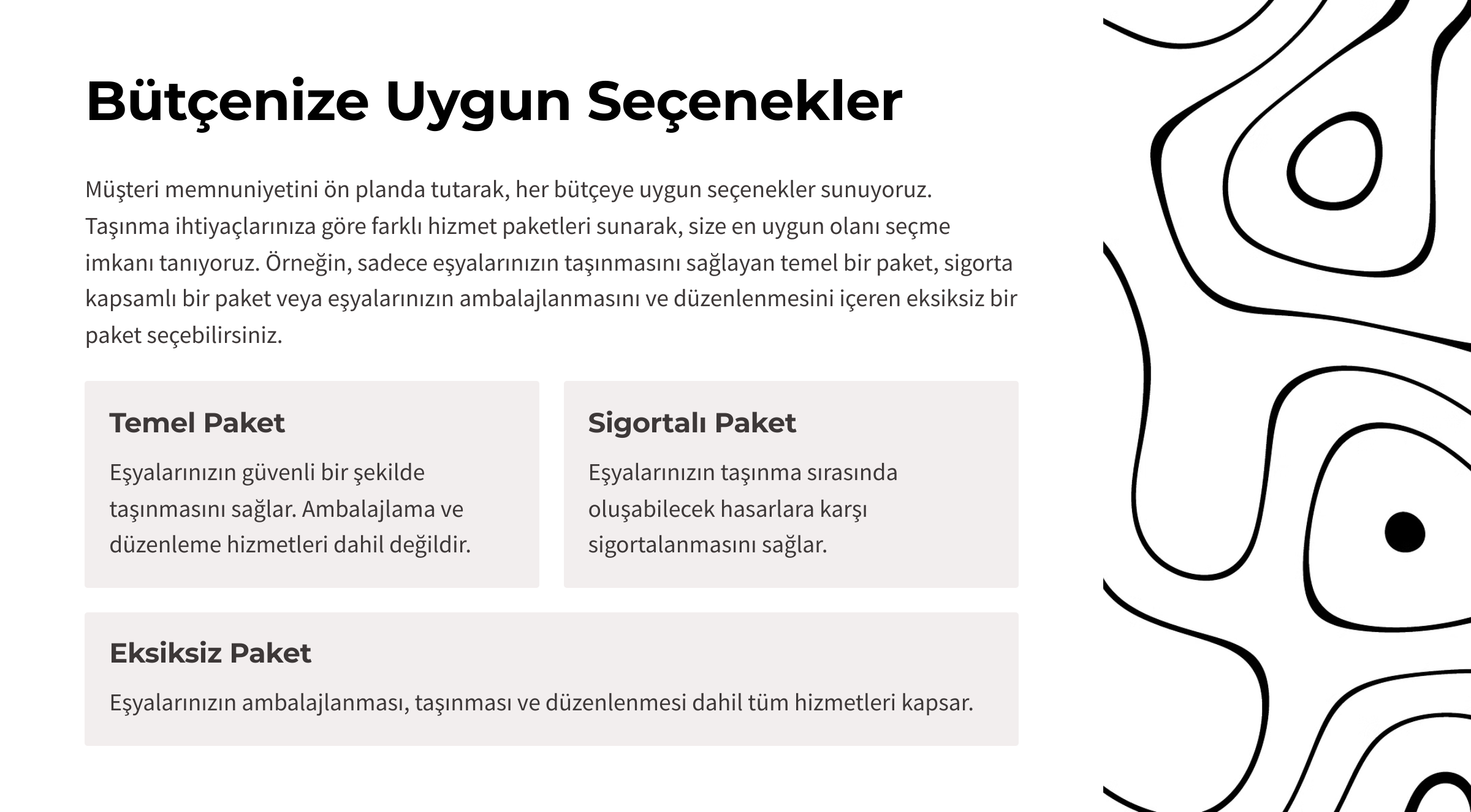 Bütçenize Uygun Seçenekler Bütçenize Uygun Seçenekler